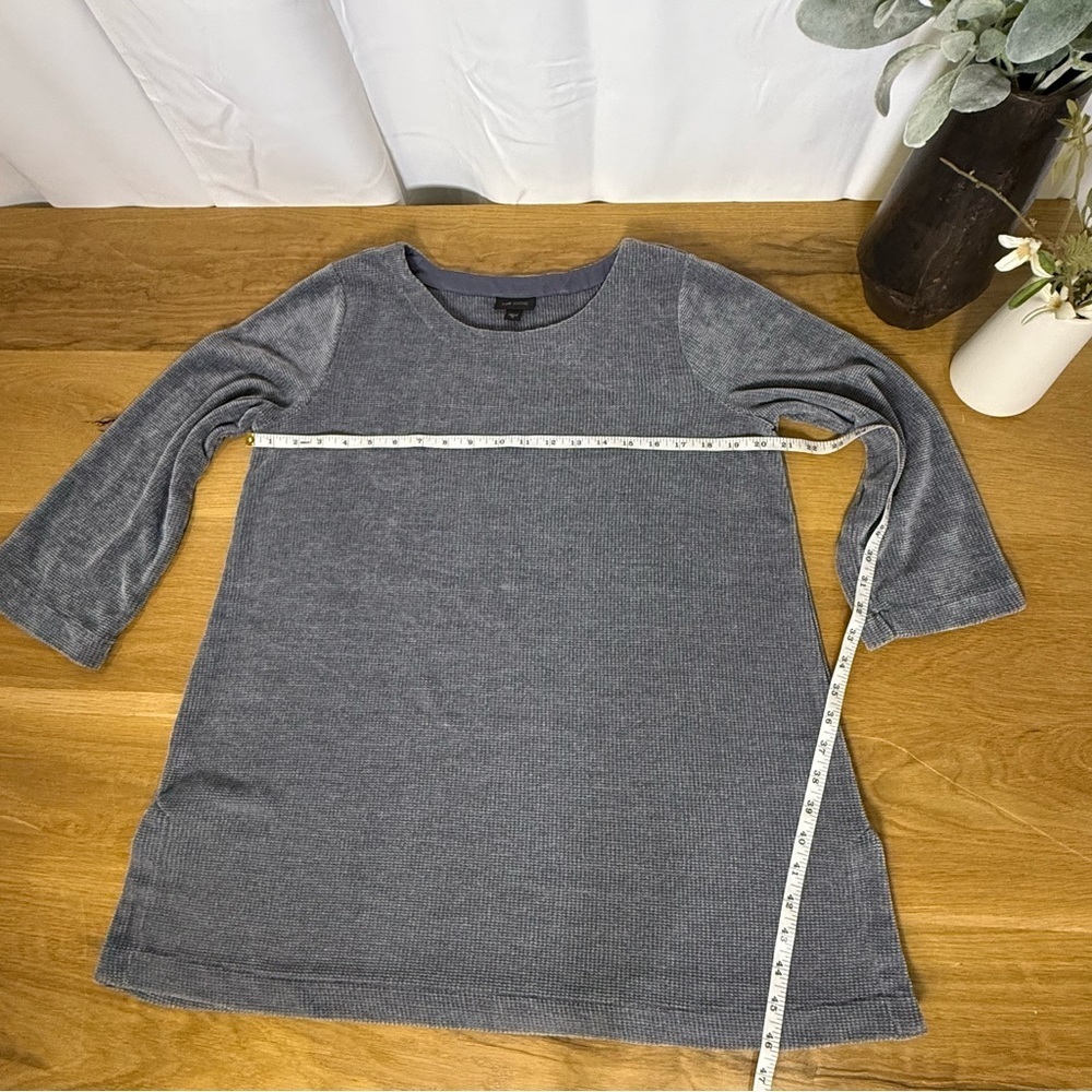 3/$20 J.Jill Tunic Top Casual Cozy 3/4 sleeve Slate Blue Women’s Medium - Picture 5 of 8